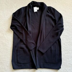 NWT J. Crew Chelsea Sweater Blazer Black Sz L